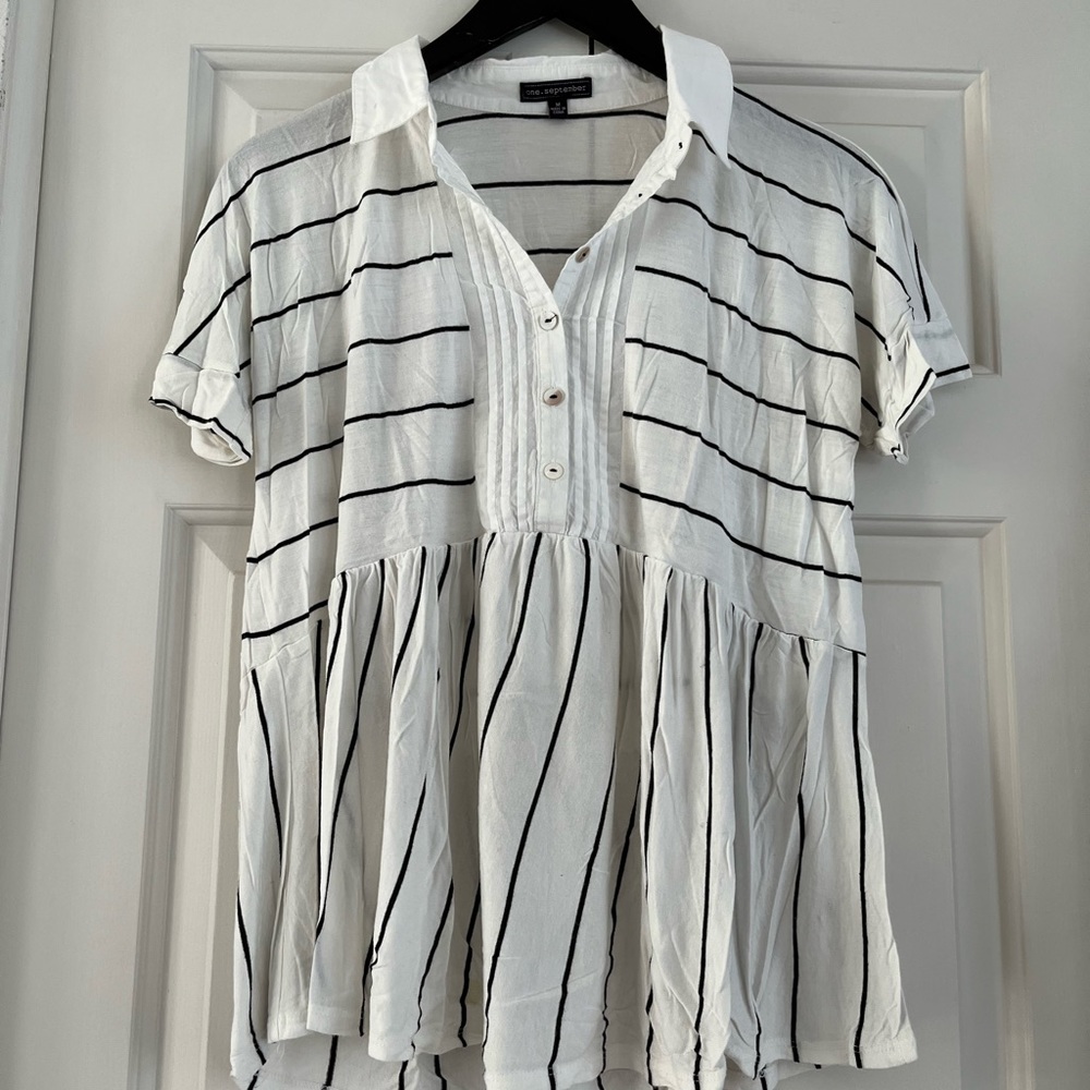 Anthropologie collared top